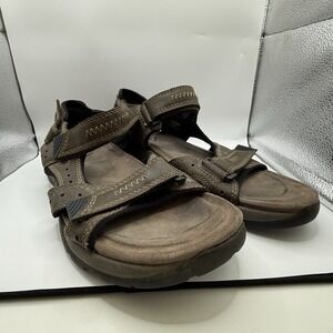 Earth Spirit Gelron Cushion Brown Sandals Men's Sz 11 Adjustable Hiking Outdoor